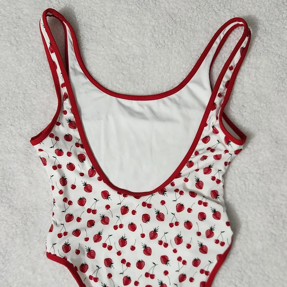 New!Frankies‎ Bikini X Pink Marlow One Piece Swimsuit